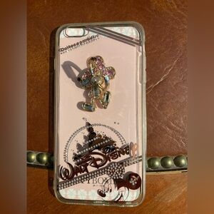 Disney iPhone Case with Mickey Mouse - Pink and Gold